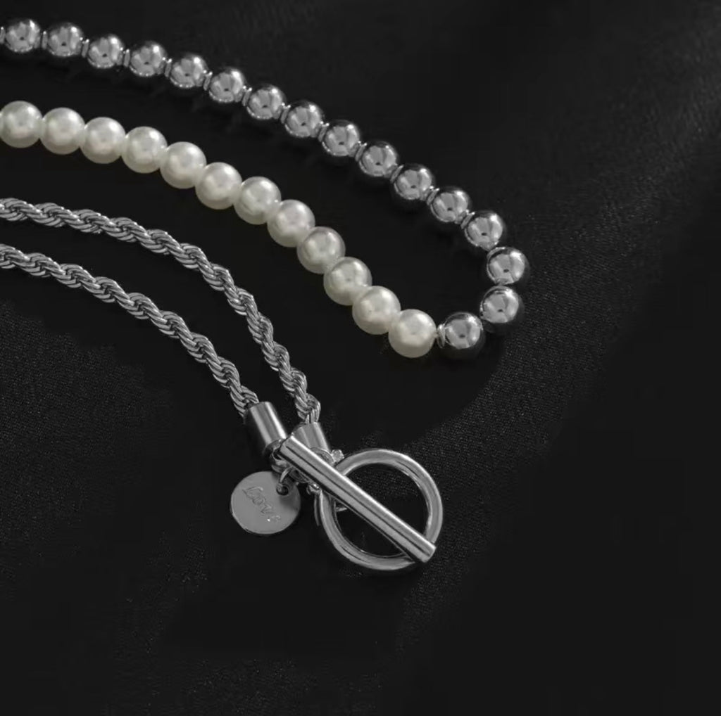 Double Strand Pearl Necklace | Elegant Pearl Necklace | Art Crown