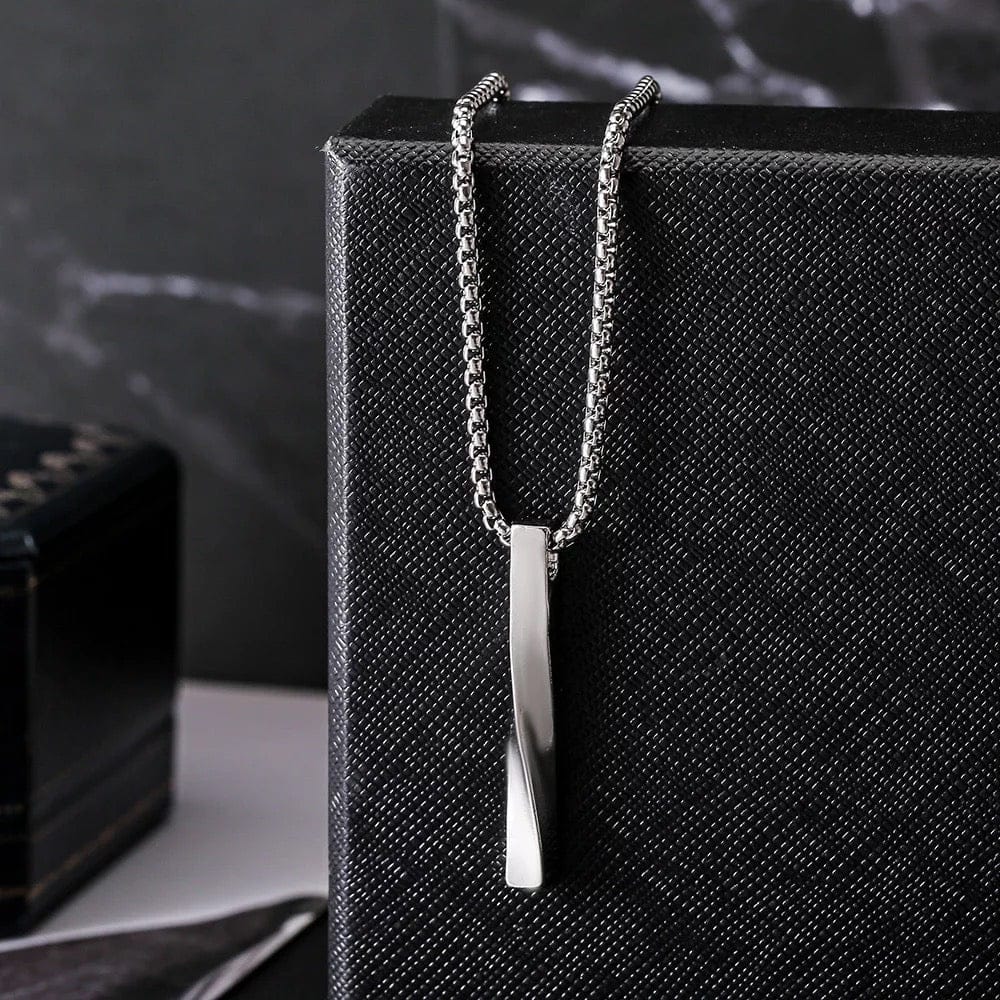 High-Quality Sterling Silver | Minimalist Bar Necklace | Art Crown