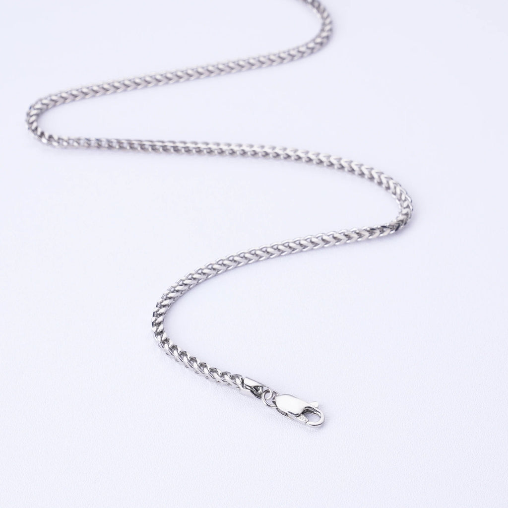 mixed silver necklace | mixed metal necklace | mixed chain necklace