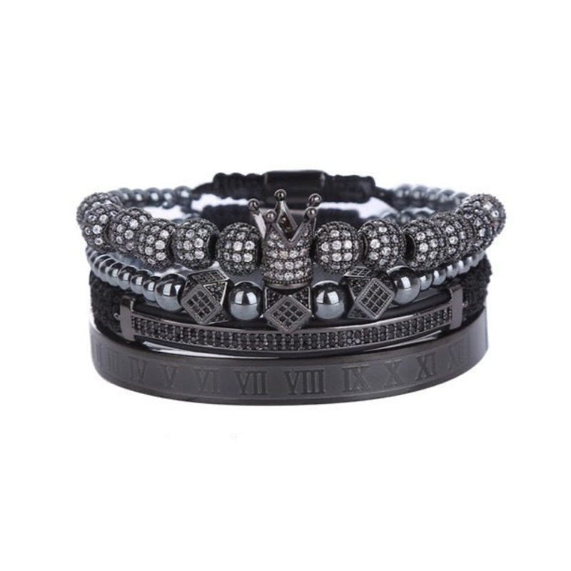 crown bracelet | crown charm bracelet | gift for him | art crown