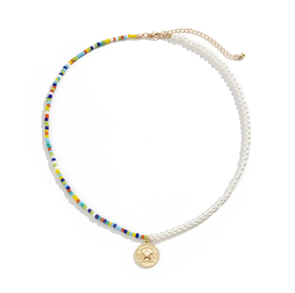 Multi-Color Pearl Necklace | Pearl Necklace with Various Shades 
