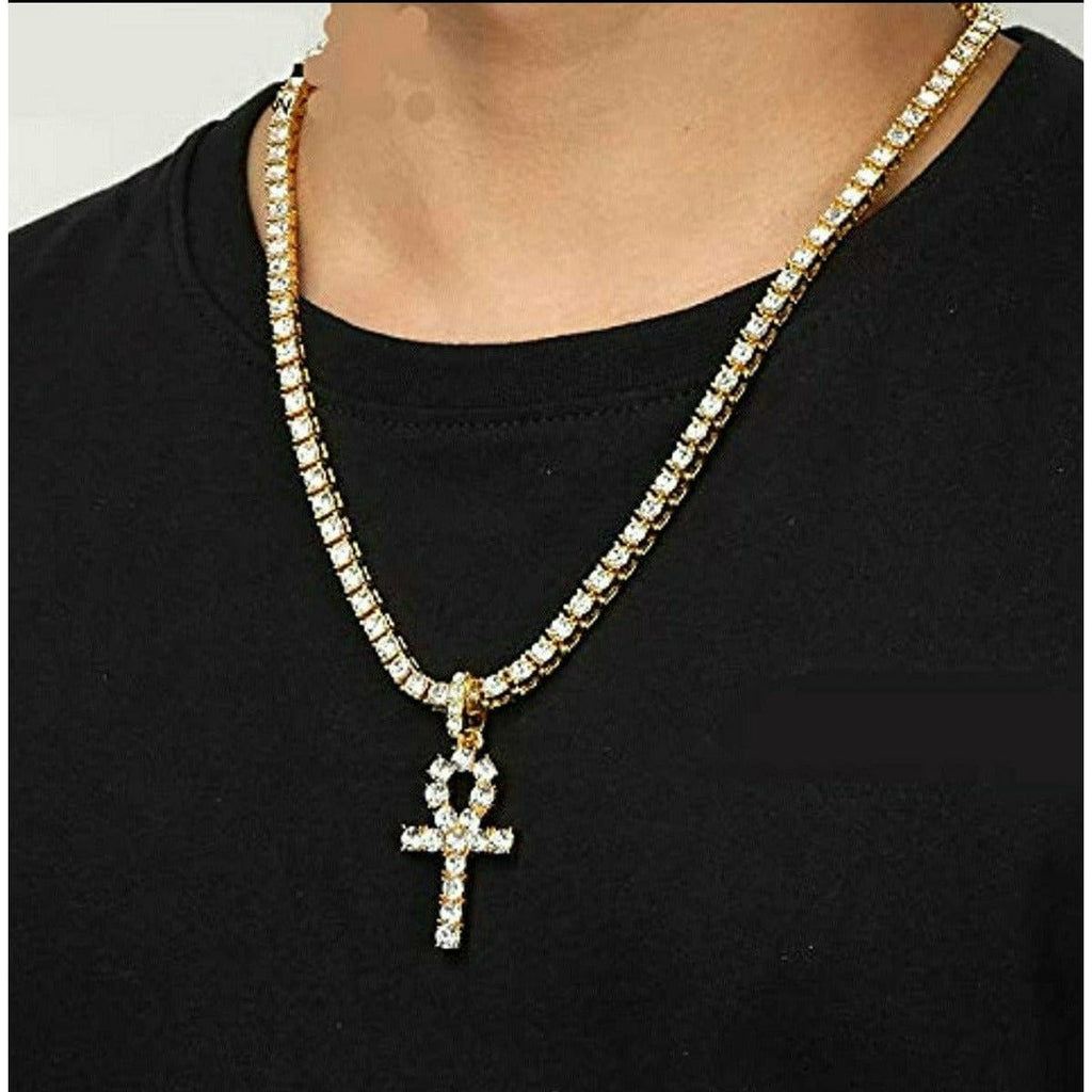 Trendy Necklace Gold | Egyptian Necklace Silver | Cross Necklace