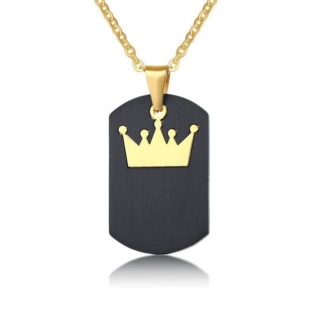 King & Queen Necklace  | Necklaces for Couples | Crown Necklace