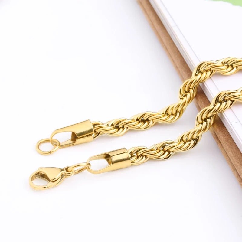rope chain gold | rope chain silver | thick rope chain